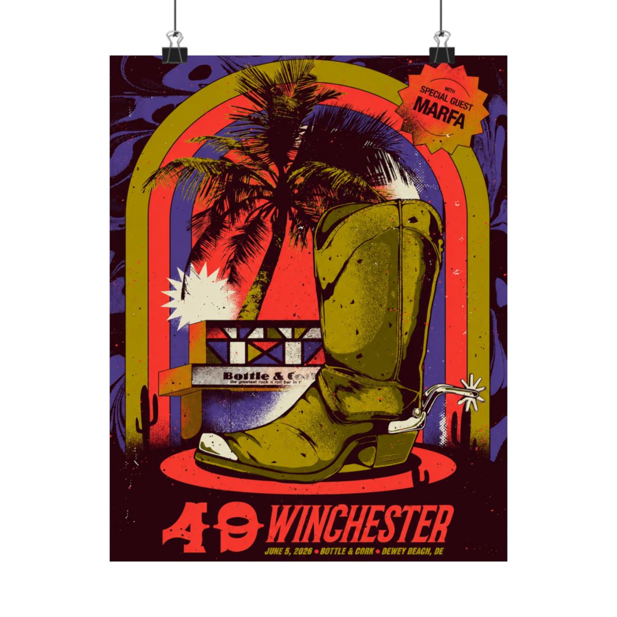 6.5.26 Dewey Beach, DE Poster - Signed | 49 Winchester - alternate angle 4, merchandise