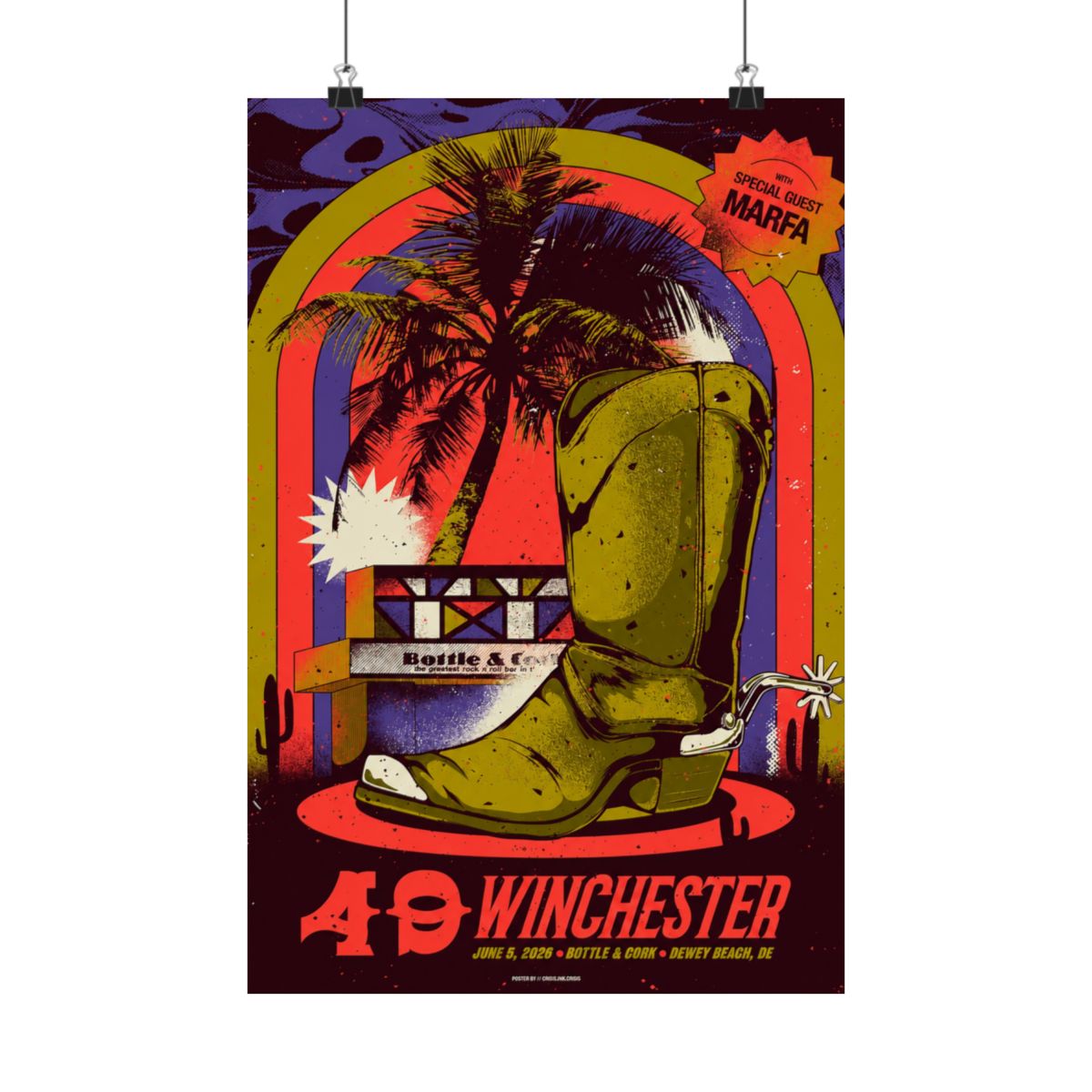 6.5.26 Dewey Beach, DE Poster - Signed | 49 Winchester - alternate angle 3, merchandise
