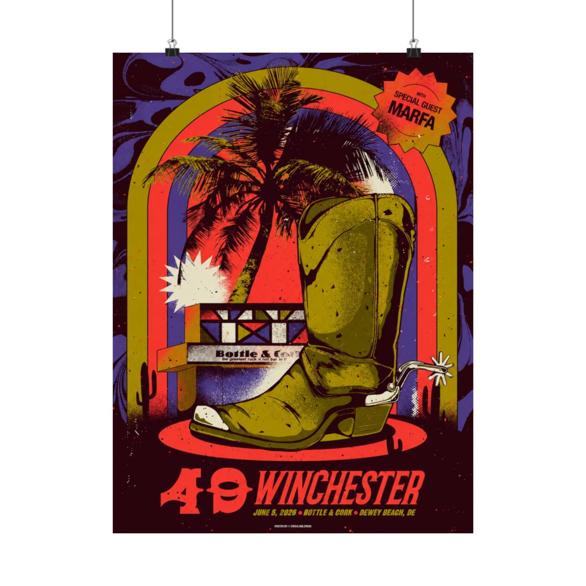 6.5.26 Dewey Beach, DE Poster - Signed | 49 Winchester - alternate angle 1, merchandise