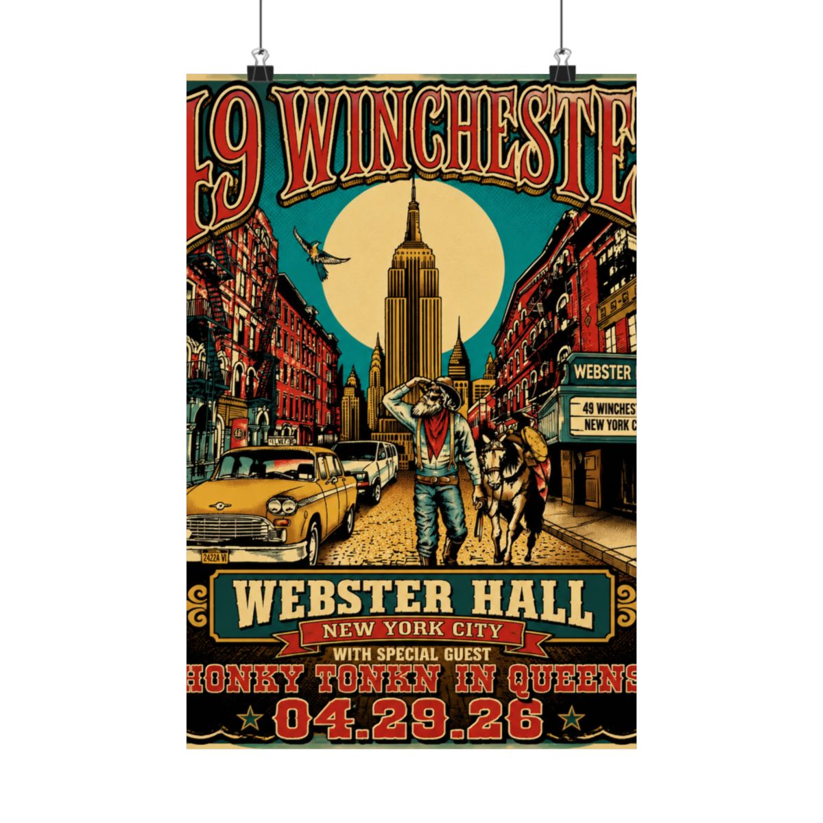 4.29.26 New York City, NY Poster - Signed | 49 Winchester - alternate angle 3, merchandise