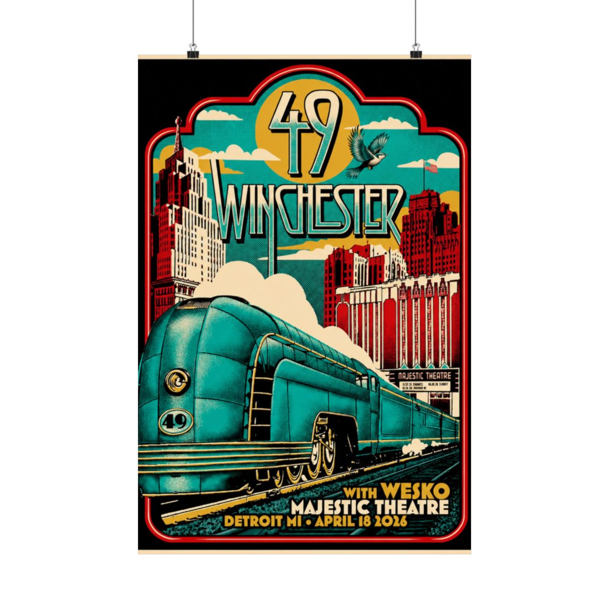 4.18.26 Detroit, MI Poster - Signed | 49 Winchester