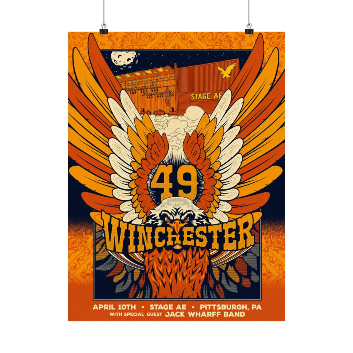 4.10.26 Pittsburgh, PA Poster - Signed | 49 Winchester