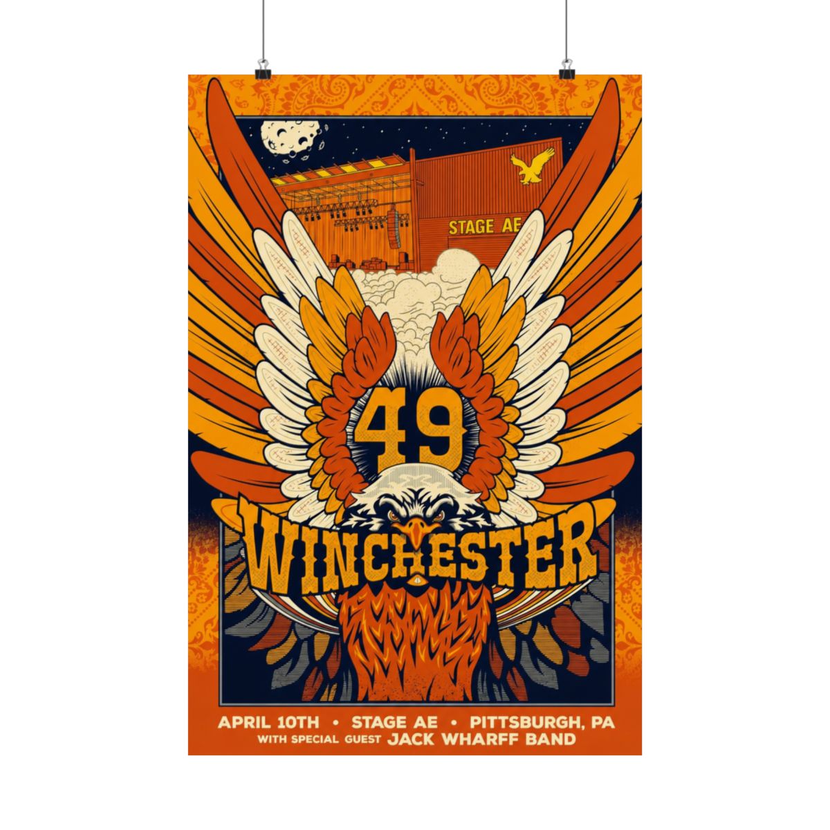4.10.26 Pittsburgh, PA Poster - Signed | 49 Winchester