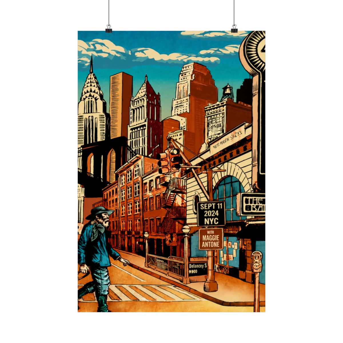 9.11.24 Bowery Ballroom Night 2 Poster - Signed | 49 Winchester
