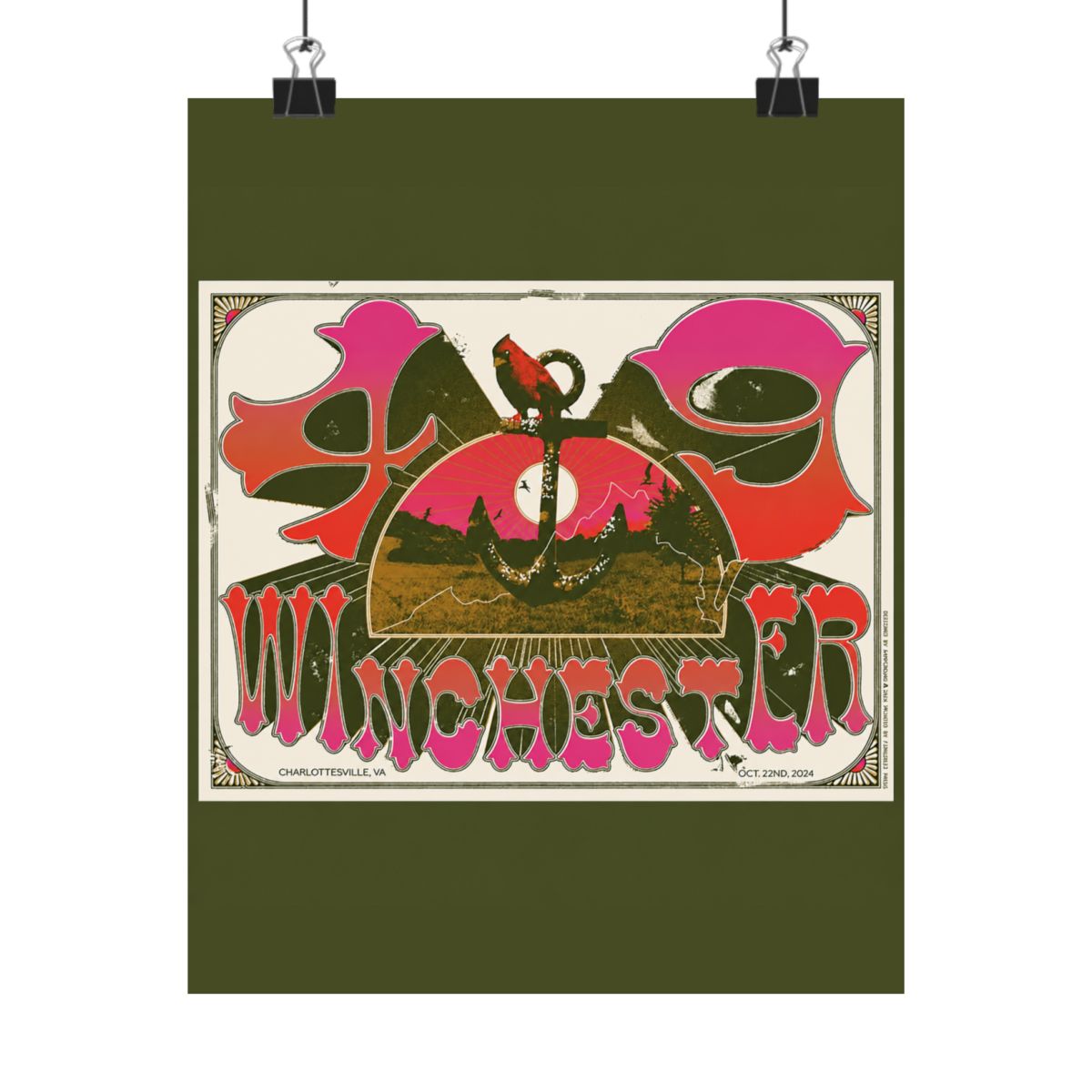 10.22.24 The Jefferson Theater Poster - Signed | 49 Winchester - alternate angle 5, merchandise