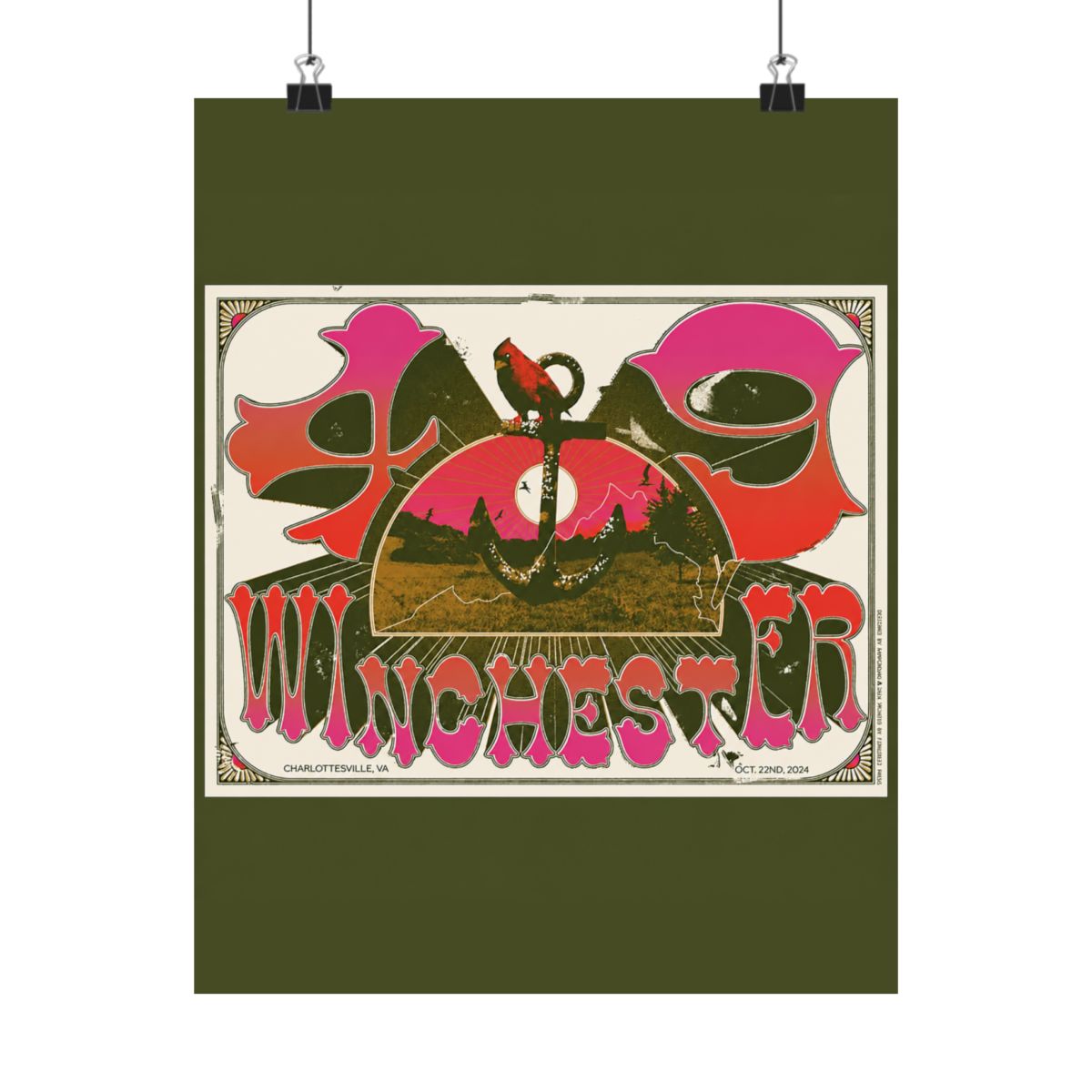 10.22.24 The Jefferson Theater Poster - Signed | 49 Winchester - alternate angle 4, merchandise