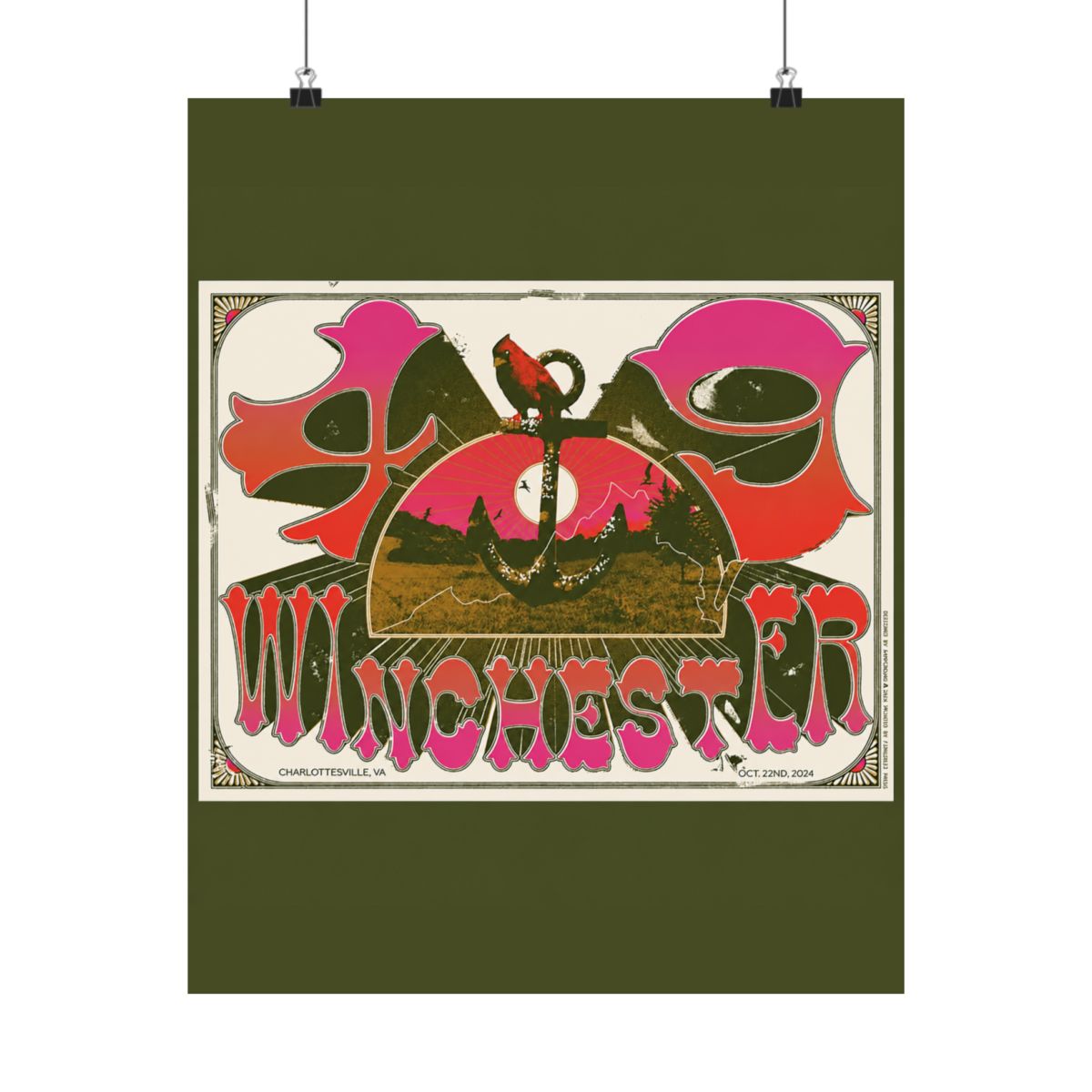 10.22.24 The Jefferson Theater Poster - Signed | 49 Winchester - alternate angle 2, merchandise