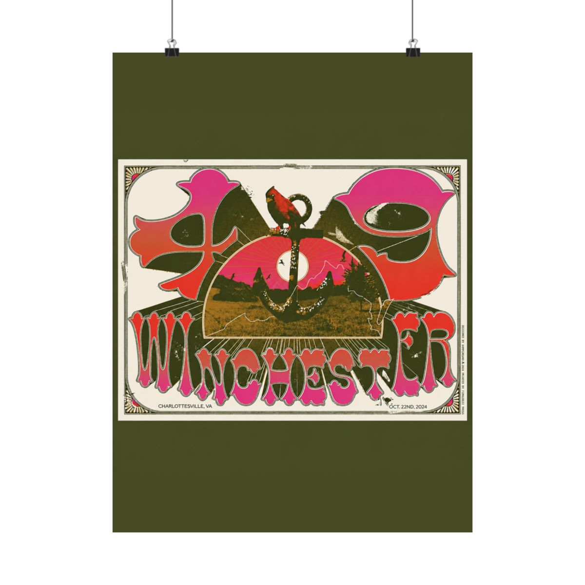 10.22.24 The Jefferson Theater Poster - Signed | 49 Winchester - alternate angle 1, merchandise
