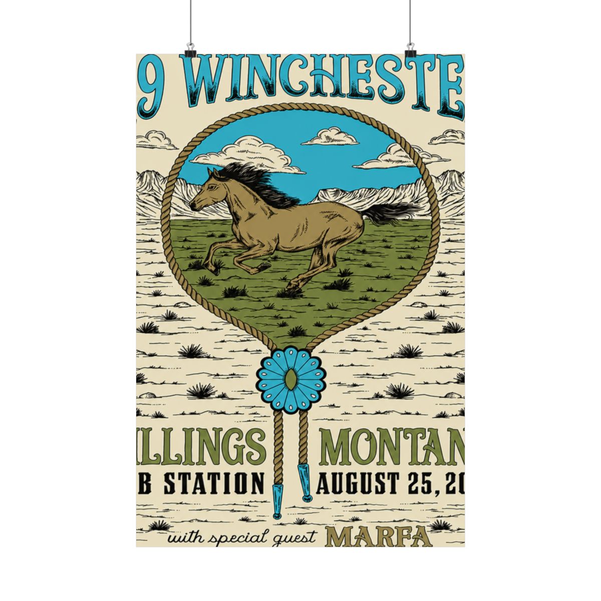 8.25.25 Pub Station Billings, MT Poster - Signed | 49 Winchester