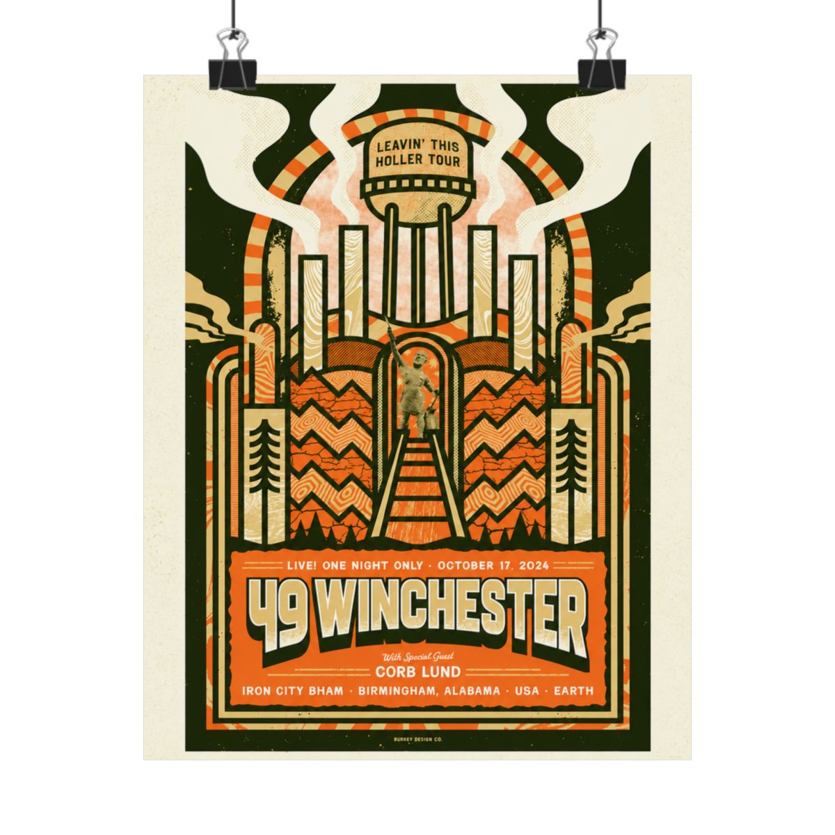 10.17.24 Iron City Birmingham Poster - Signed | 49 Winchester - alternate angle 3, merchandise