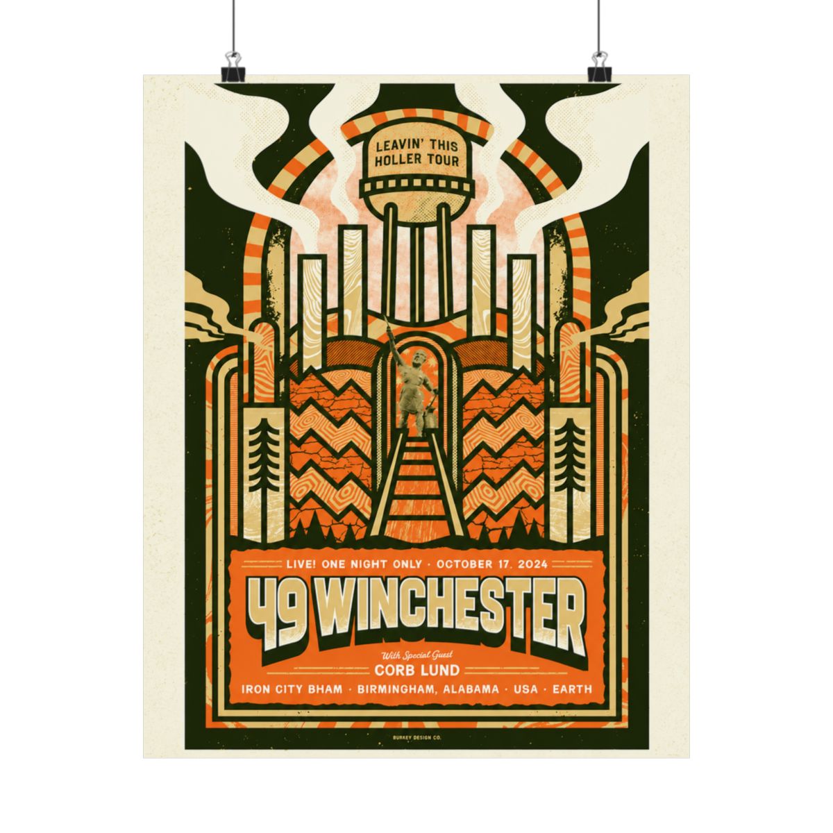 10.17.24 Iron City Birmingham Poster - Signed | 49 Winchester - alternate angle 1, merchandise
