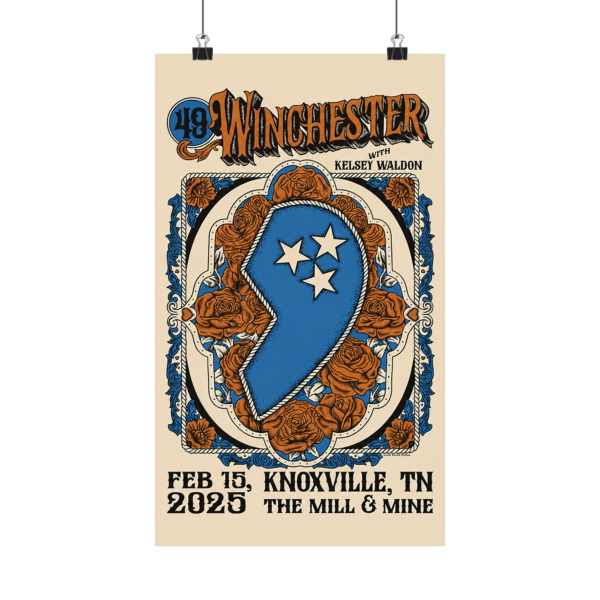 2.15.25 The Mill & Mine Knoxville, TN Poster - Signed | 49 Winchester - alternate angle 1, merchandise