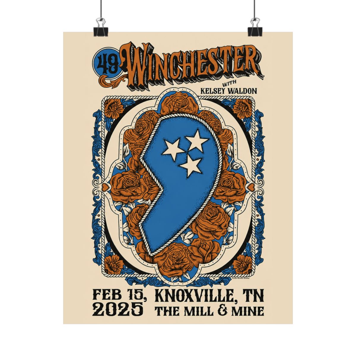 2.15.25 The Mill & Mine Knoxville, TN Poster - Signed | 49 Winchester - alternate angle 5, merchandise