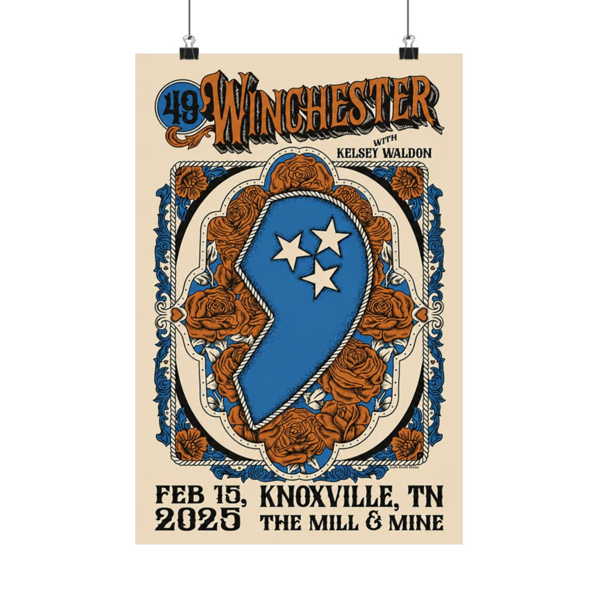 2.15.25 The Mill & Mine Knoxville, TN Poster - Signed | 49 Winchester - alternate angle 4, merchandise