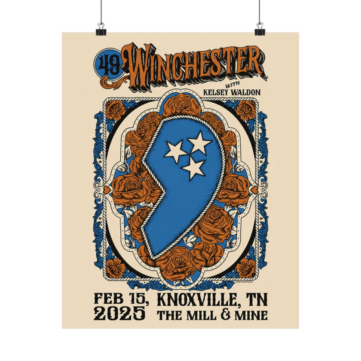 2.15.25 The Mill & Mine Knoxville, TN Poster - Signed | 49 Winchester - alternate angle 3, merchandise
