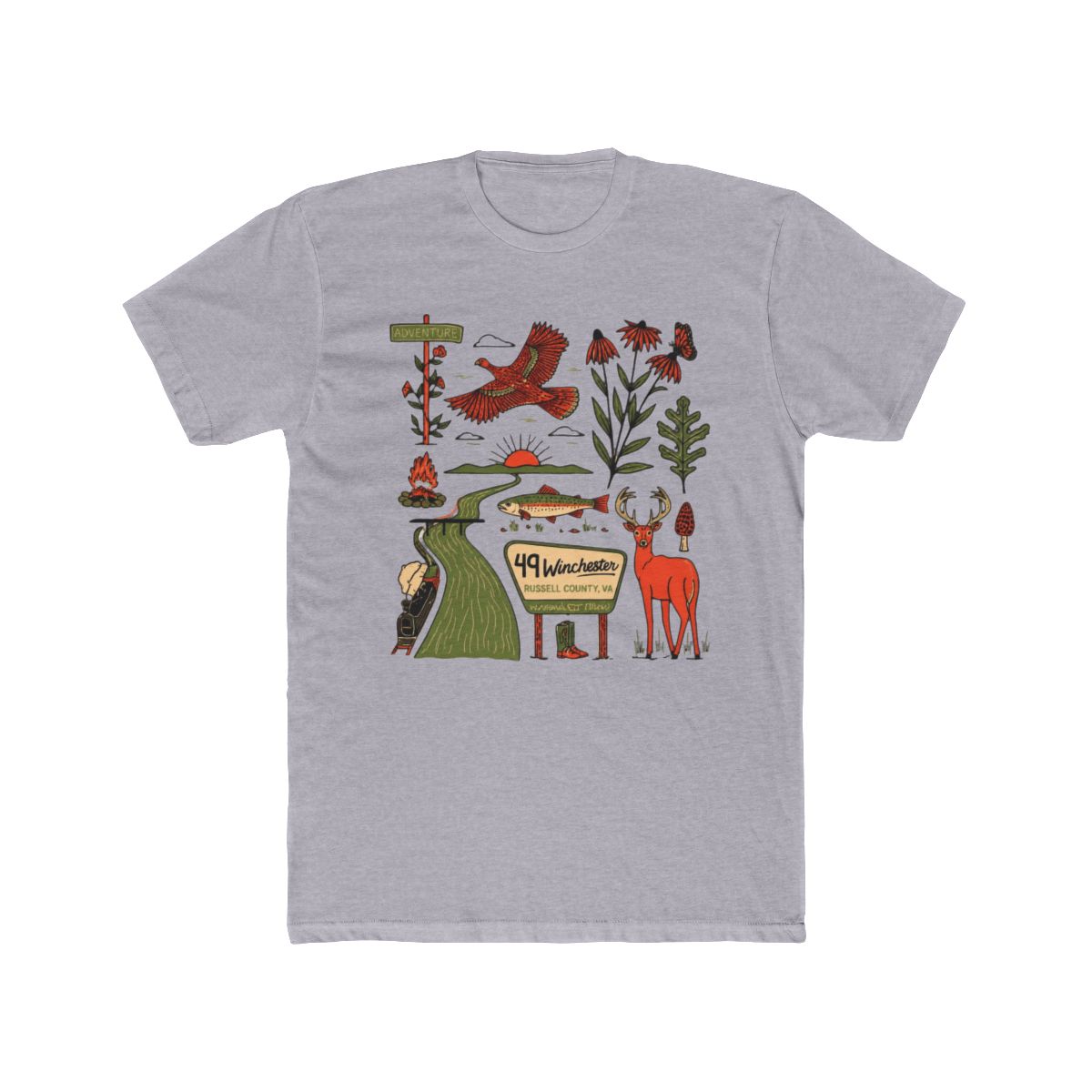 Russell County Line T Shirt Tee | 49 Winchester