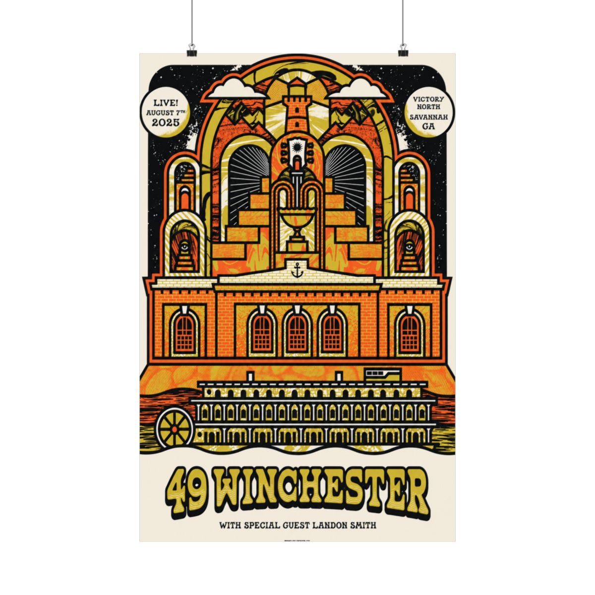 8.7.25 Victory North Savannah, GA Poster | 49 Winchester - alternate angle 1, merchandise