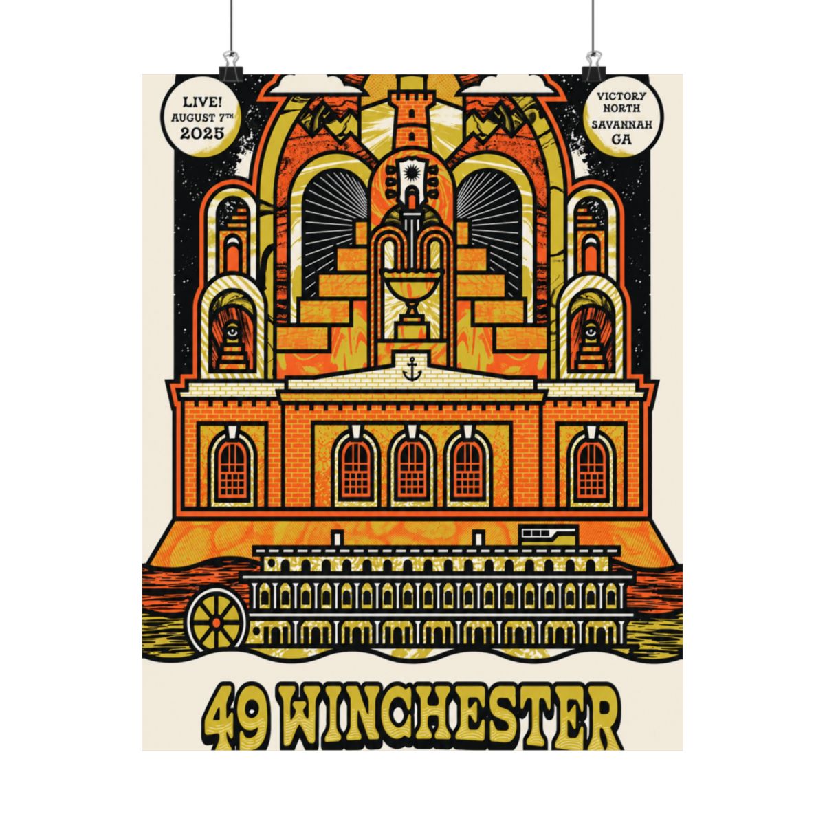 8.7.25 Victory North Savannah, GA Poster | 49 Winchester - alternate angle 4, merchandise