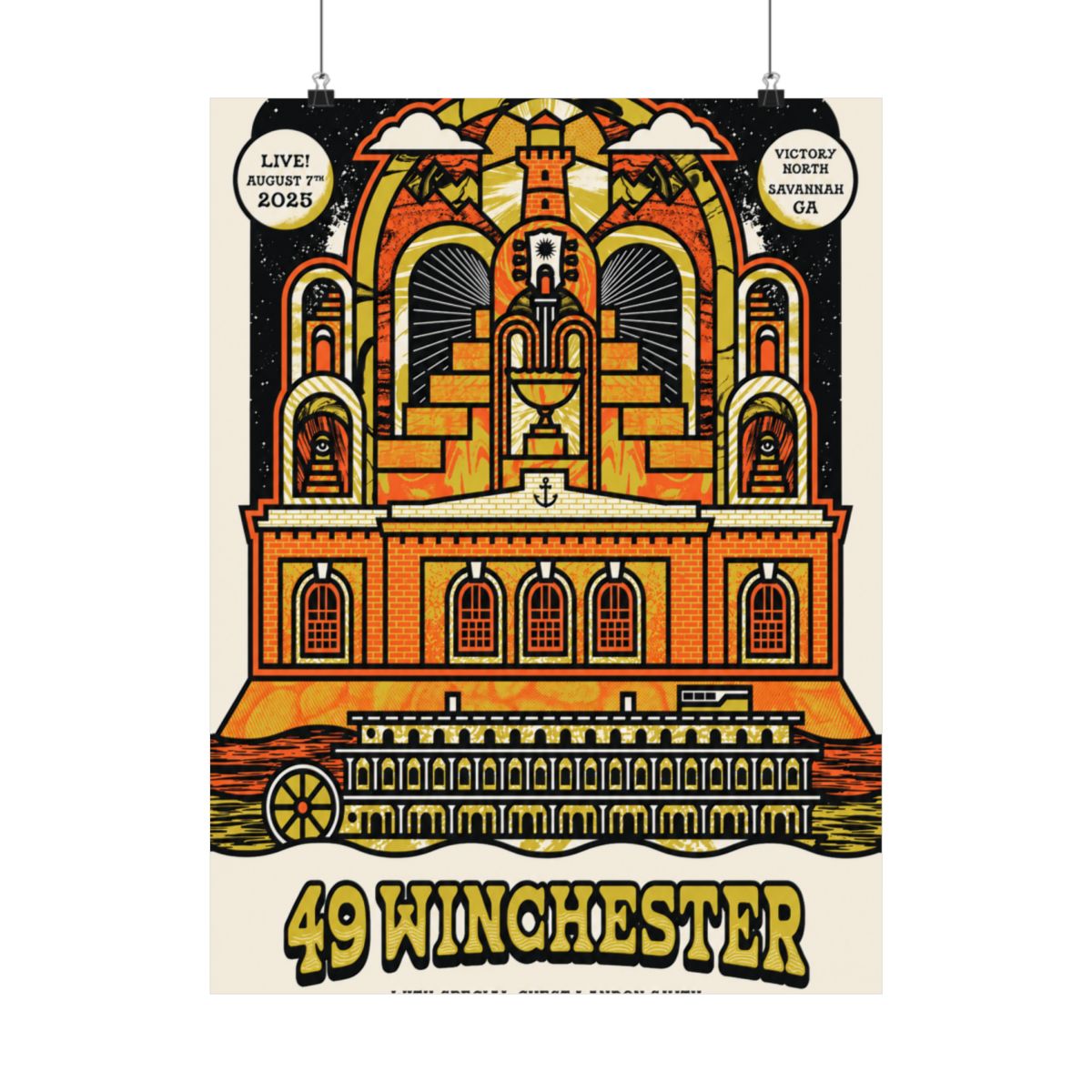 8.7.25 Victory North Savannah, GA Poster | 49 Winchester - alternate angle 3, merchandise