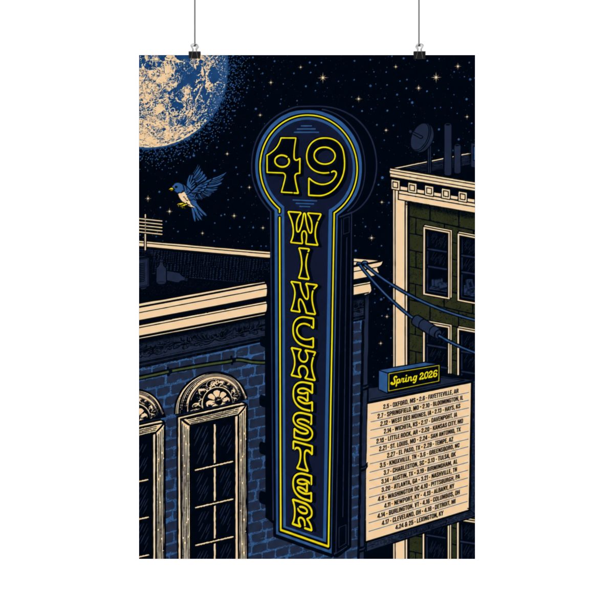 2026 Spring Tour Poster | 49 Winchester
