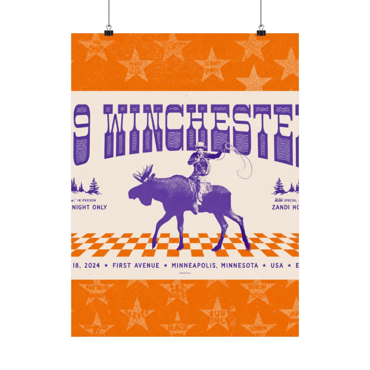 7.18.24 First Avenue Poster - Signed | 49 Winchester
