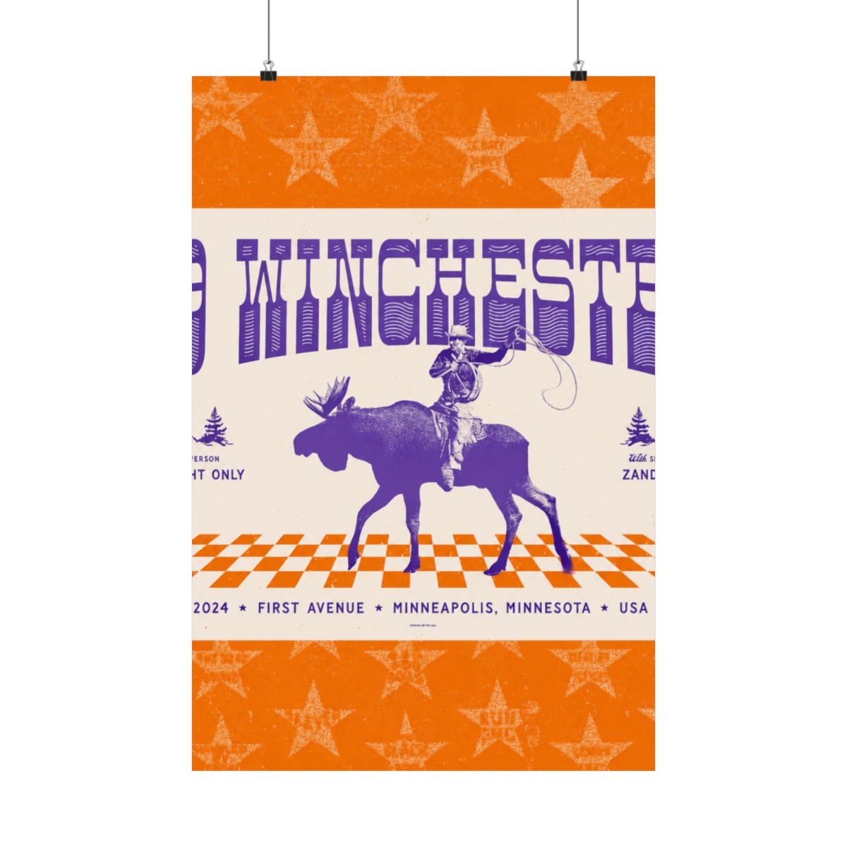 7.18.24 First Avenue Poster - Signed | 49 Winchester