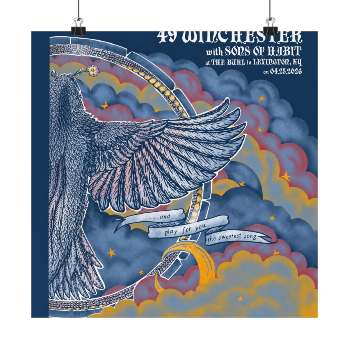4.25.26 Lexington, KY Poster - Signed | 49 Winchester - alternate angle 5, merchandise