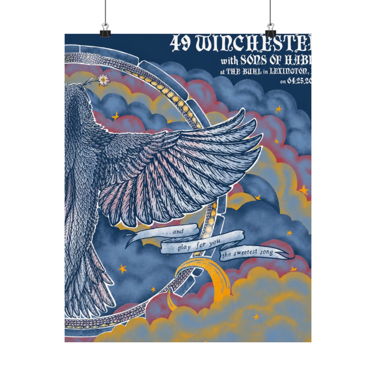 4.25.26 Lexington, KY Poster - Signed | 49 Winchester - alternate angle 2, merchandise